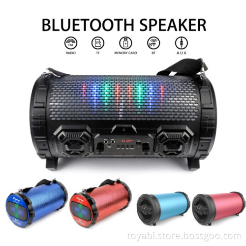 New arrival HK fair showed Wireless led bluetooth speaker and Speaker with Led Light and microphone port